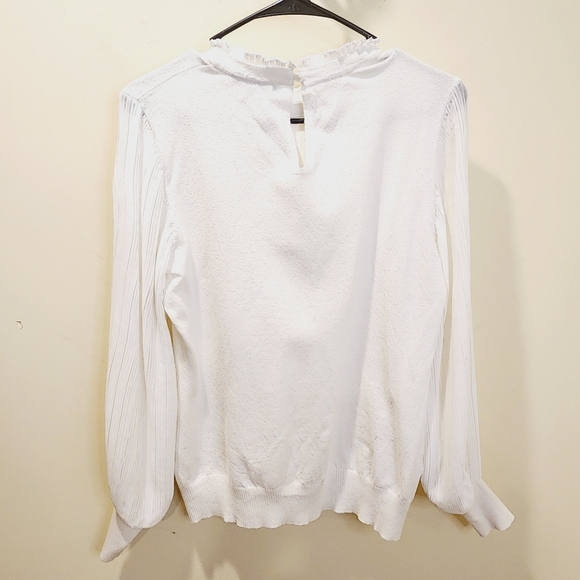 SIONI Milano White Pullover button Neck Sweater Top size M - Picture 11 of 14